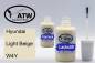 Preview: Hyundai, Light Beige, W4Y: 20ml Lackstift + 20ml Klarlack - Set, von ATW Autoteile West.